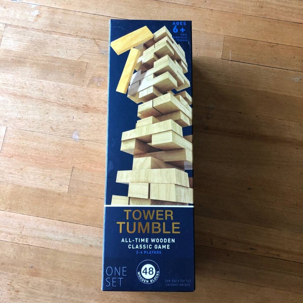Tower Tumble  All Time Wooden Classic  Game 48 Blocks